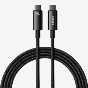 Cabo USB-C to USB-C Baseus Tungsten Gold 240W 1m Preto