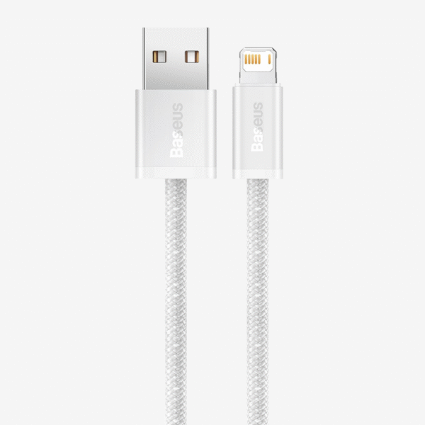 Cabo Baseus Carregamento Rápido USB - Lightning Dynamic Series 2.4A 1m Branco - Image 2