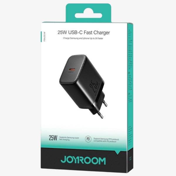 Carregador Joyroom JR-TCF11 Carregamento Rápido 25W USB-C Preto - Image 2