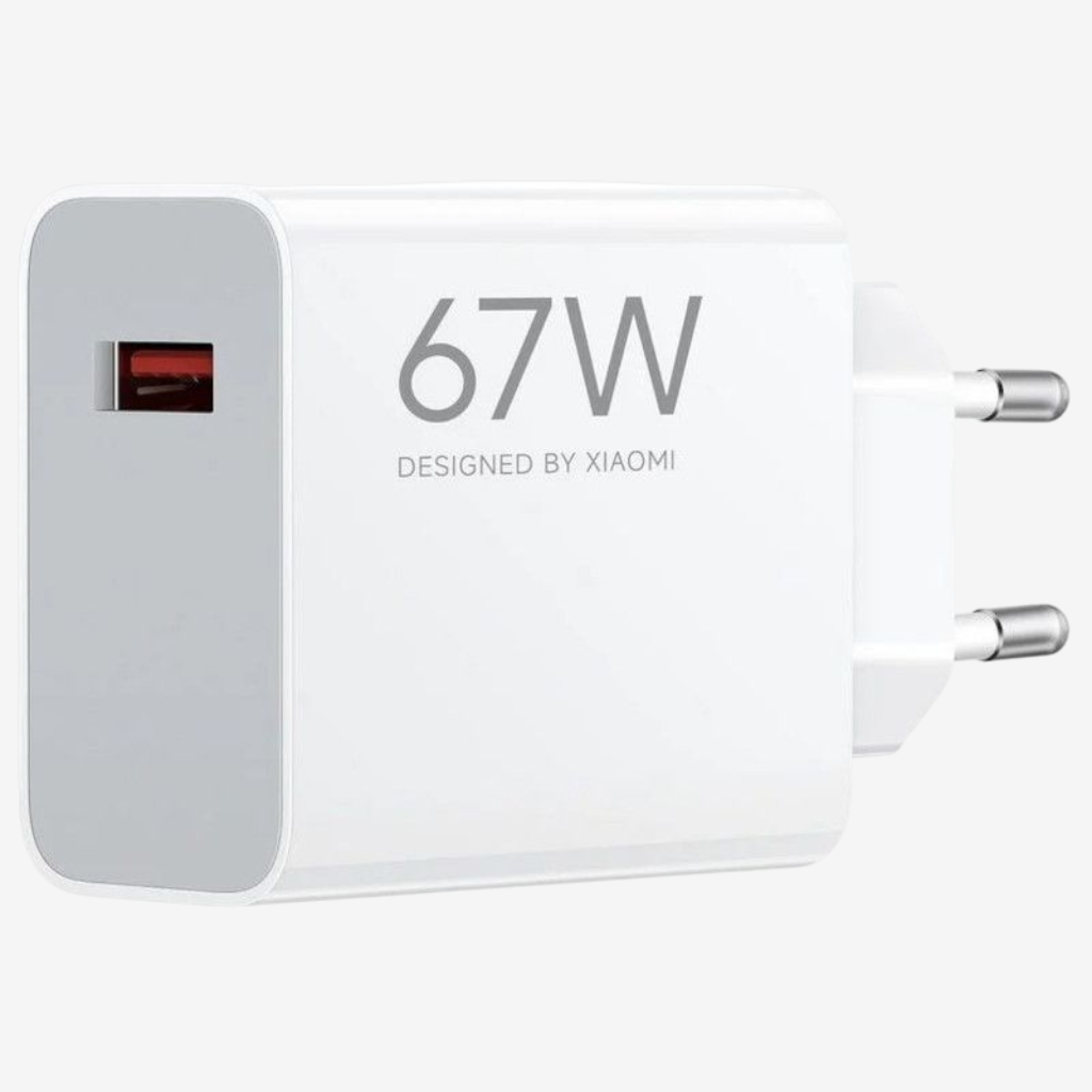 Carregador Xiaomi Hypercharge Combo 67W Branco + Cabo USB-A p/ USB-C 1m