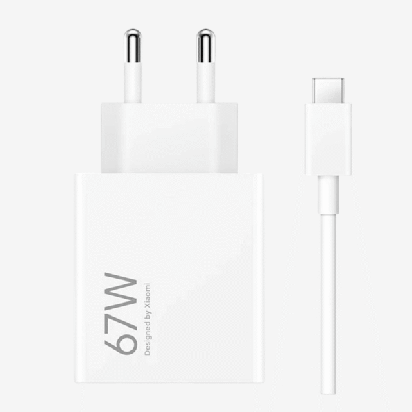 Carregador Xiaomi Hypercharge Combo 67W Branco + Cabo USB-A p/ USB-C 1m - Image 5