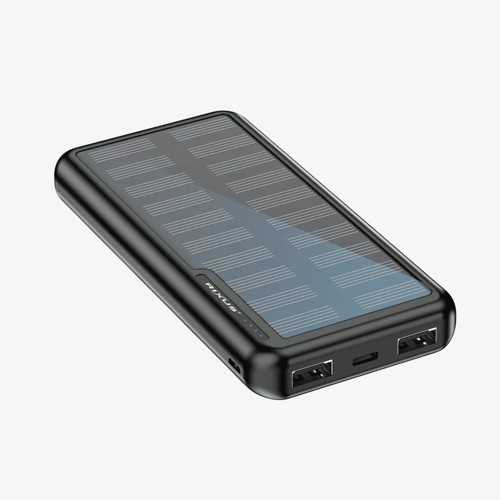 Rixus RXPB45 Powerbank Solar 10000 mAh Preto - Image 2