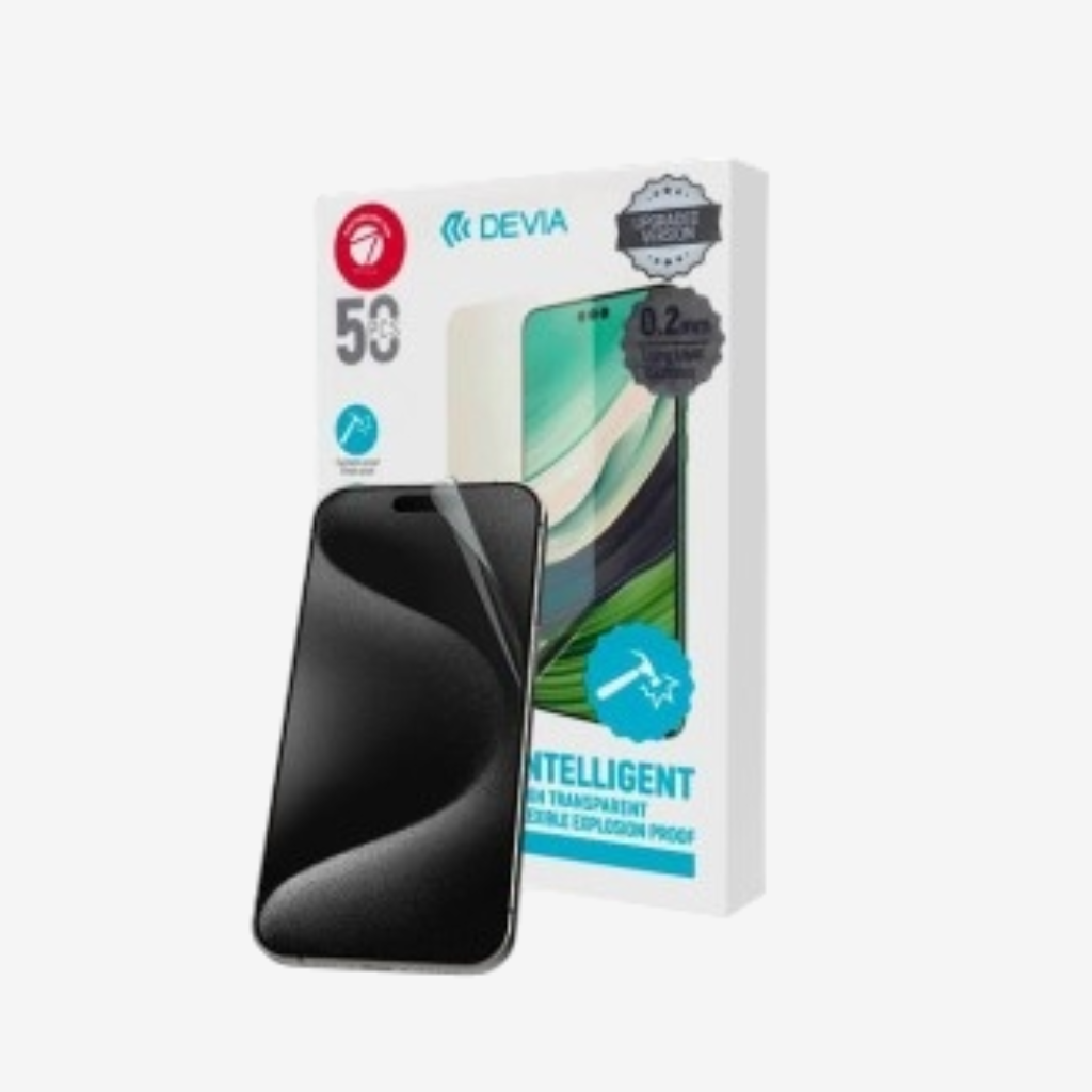 Protetor de Hidrogel HD Devia para Smartphone + instalação