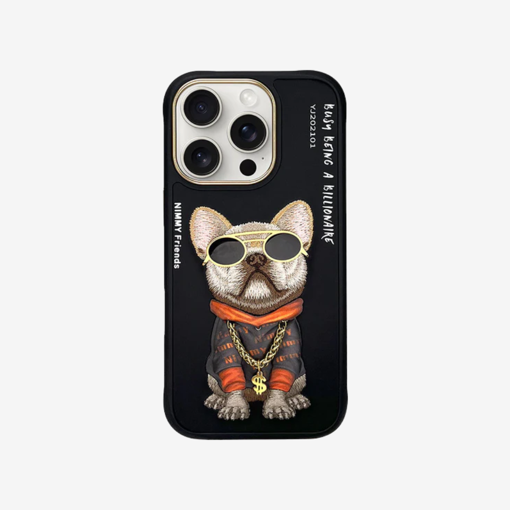 Capa Nimmy Glasses Cool Dog para iPhone 16 Pro Max Preto